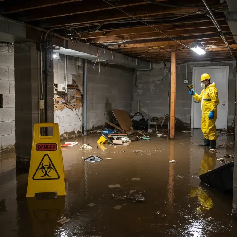 Flooded Basement Electrical Hazard in Fort Worth, TX Property